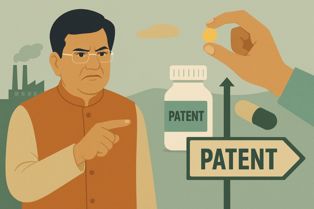 Patents Misused for Minor Pharma Innovations, Goyal Claims