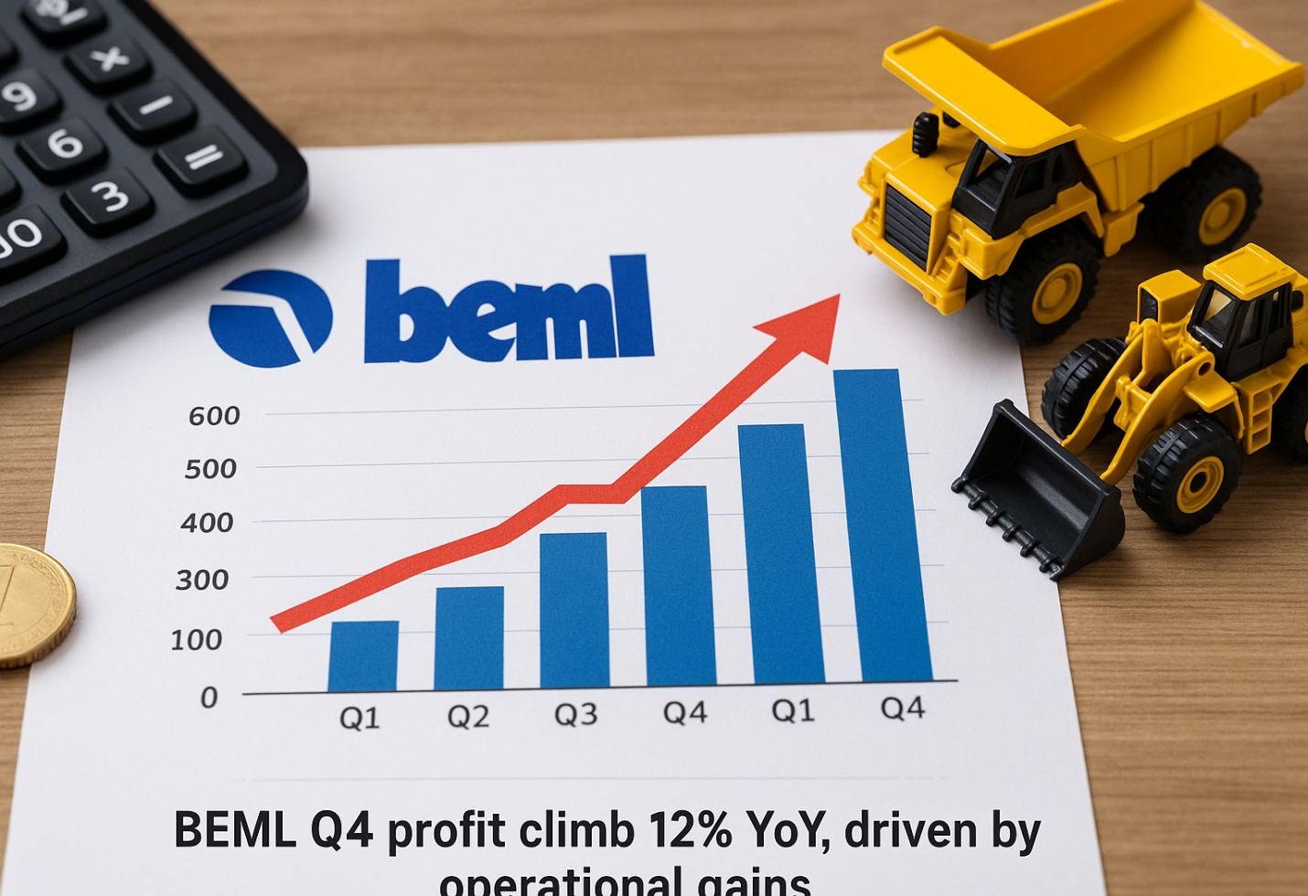 BEML's Q4 Profit Climbs 12% YoY, Driven by Operational Gains
