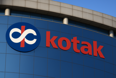 Kotak Mahindra Bank stock slips following Q4 earnings announcement.